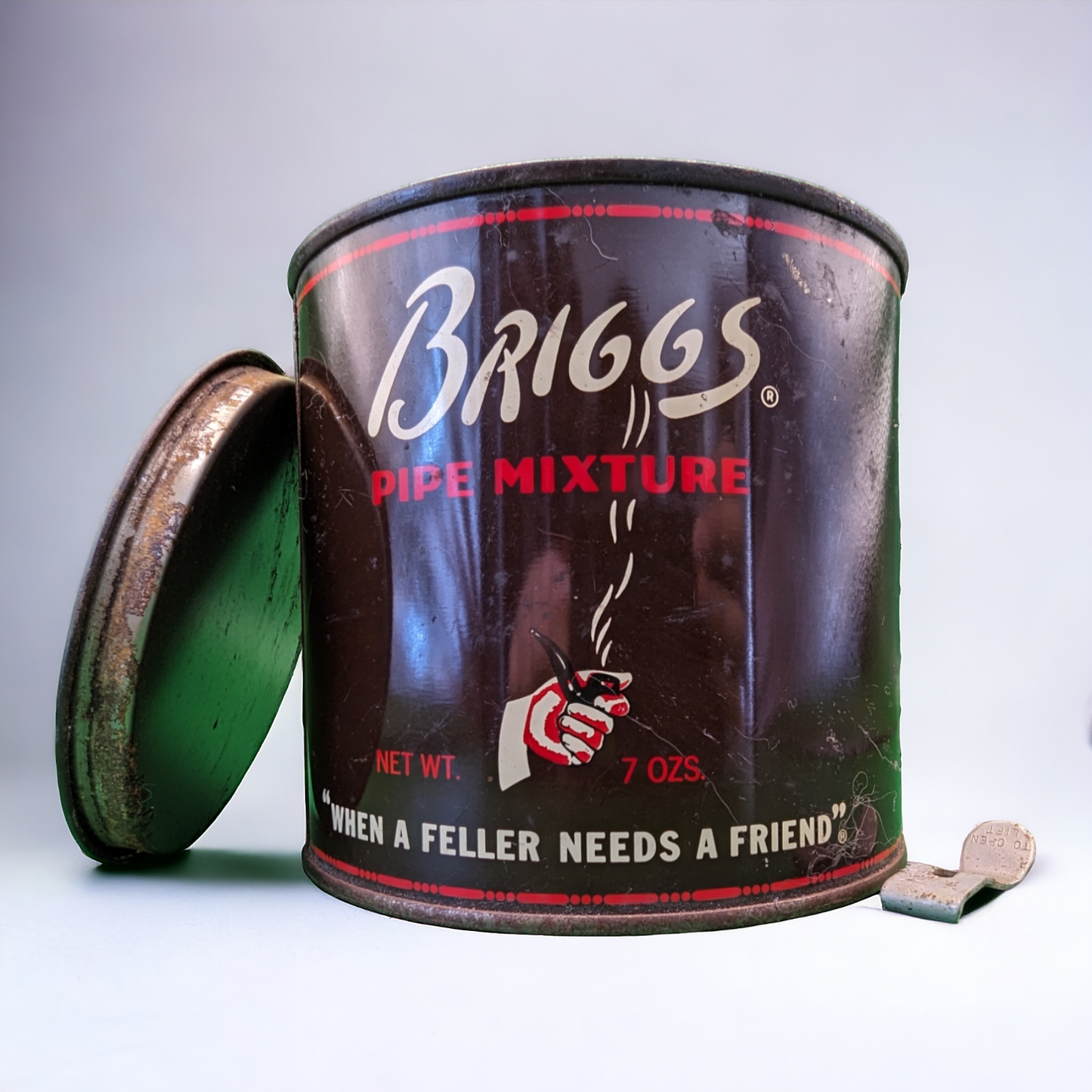 Vintage 1950s Tobacco Tin - Briggs Pipe Mixture