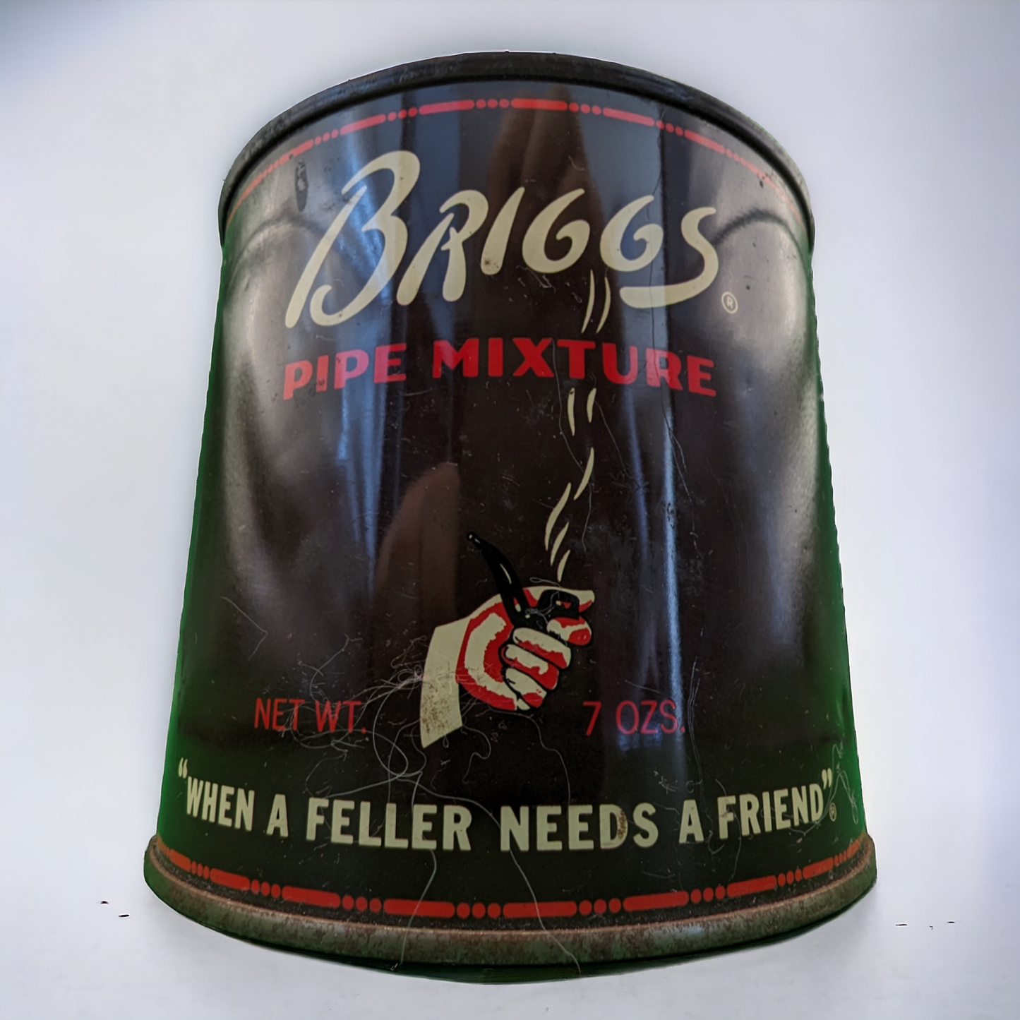 Vintage 1950s Tobacco Tin - Briggs Pipe Mixture