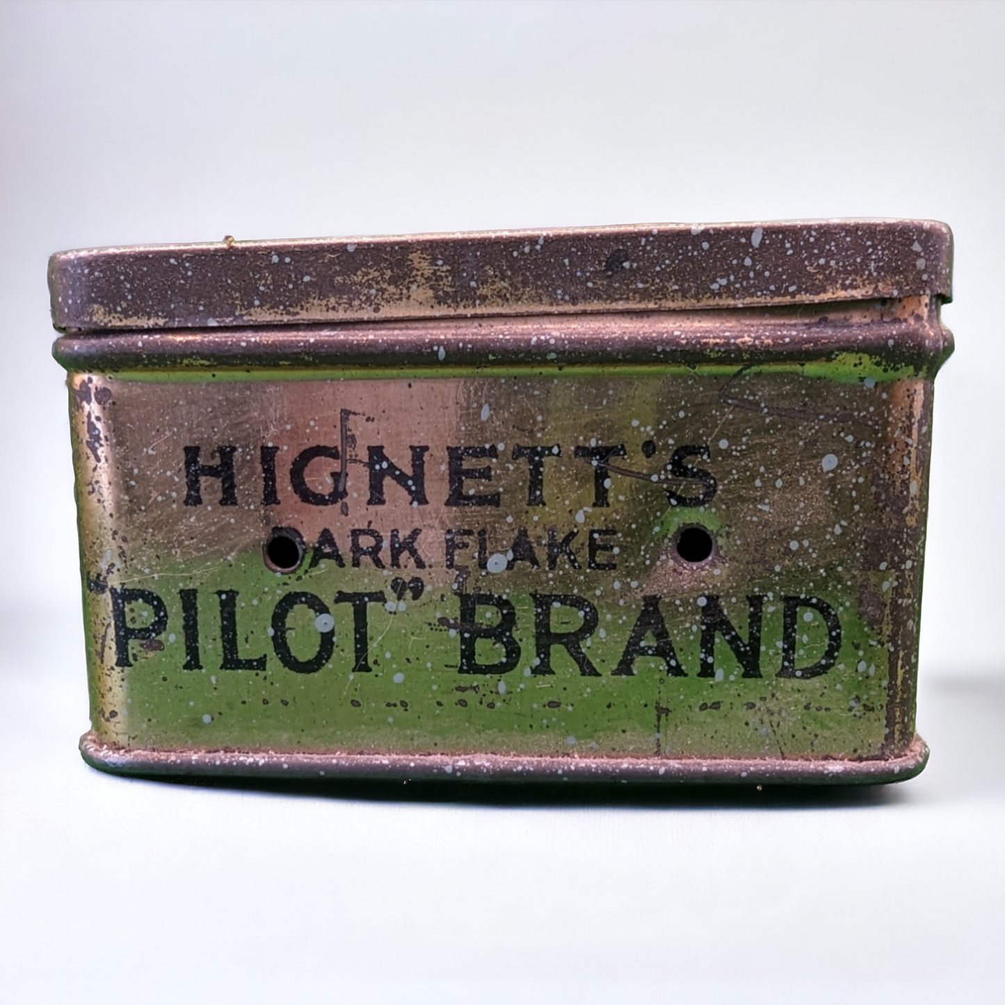 Vintage 1910s Tobacco Tin - Hignett's Pilot Flake